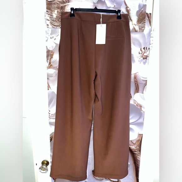 NWT ZARA 2025 collection wide leg crepe pants size L 
🚨FIRM FIRM NO DISCOUNT - Picture 13 of 14